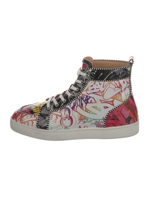Christian Louboutin Leather Printed Sneakers