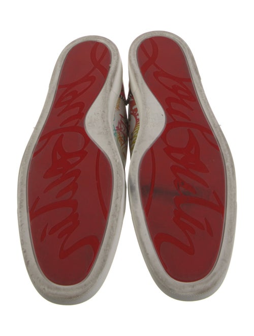 Christian Louboutin Leather Printed Sneakers
