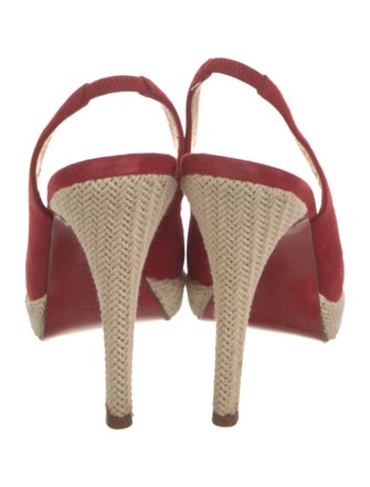 Christian Louboutin Suede Slingback Pumps