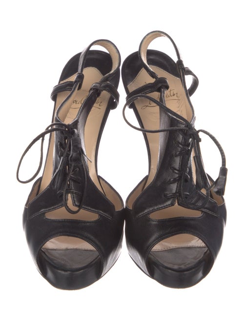 Christian Louboutin Leather Slingback Pumps