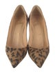 Christian Louboutin Suede Animal Print Pumps