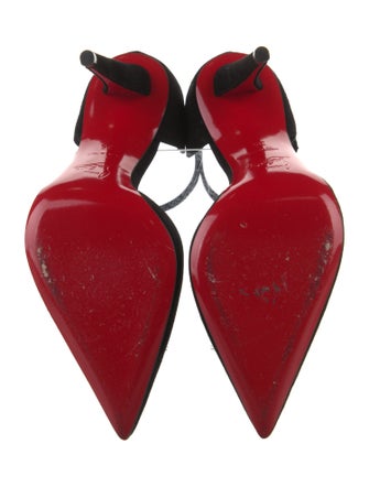Christian Louboutin Suede D'Orsay Pumps