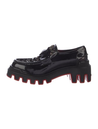 Christian Louboutin x MARVEL Spike Accents Patent Leather Loafers