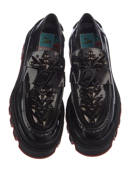 Christian Louboutin x MARVEL Spike Accents Patent Leather Loafers