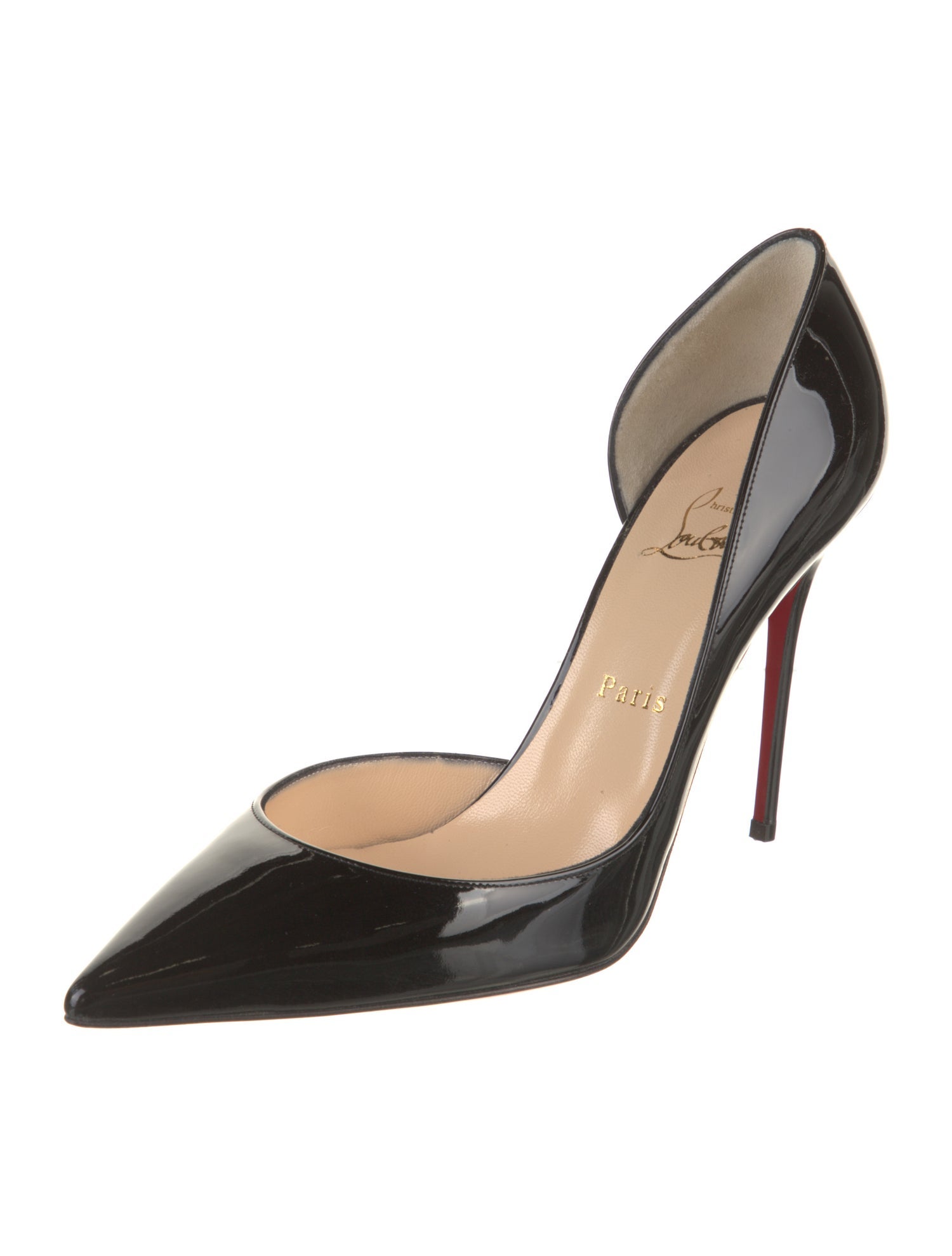 Christian Louboutin Patent Leather D'Orsay Pumps