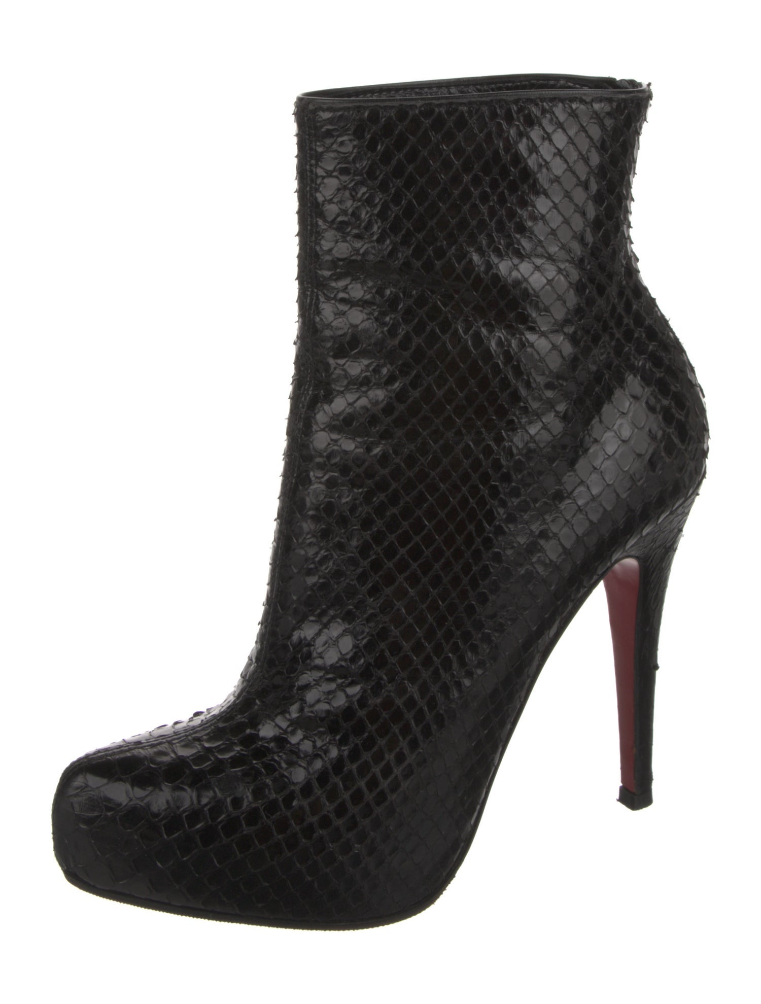 Christian Louboutin Snakeskin Animal Print Boots