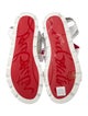 Christian Louboutin Spike Accents Leather Slingback Sandals