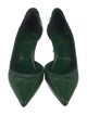 Christian Louboutin Embossed Leather D'Orsay Pumps