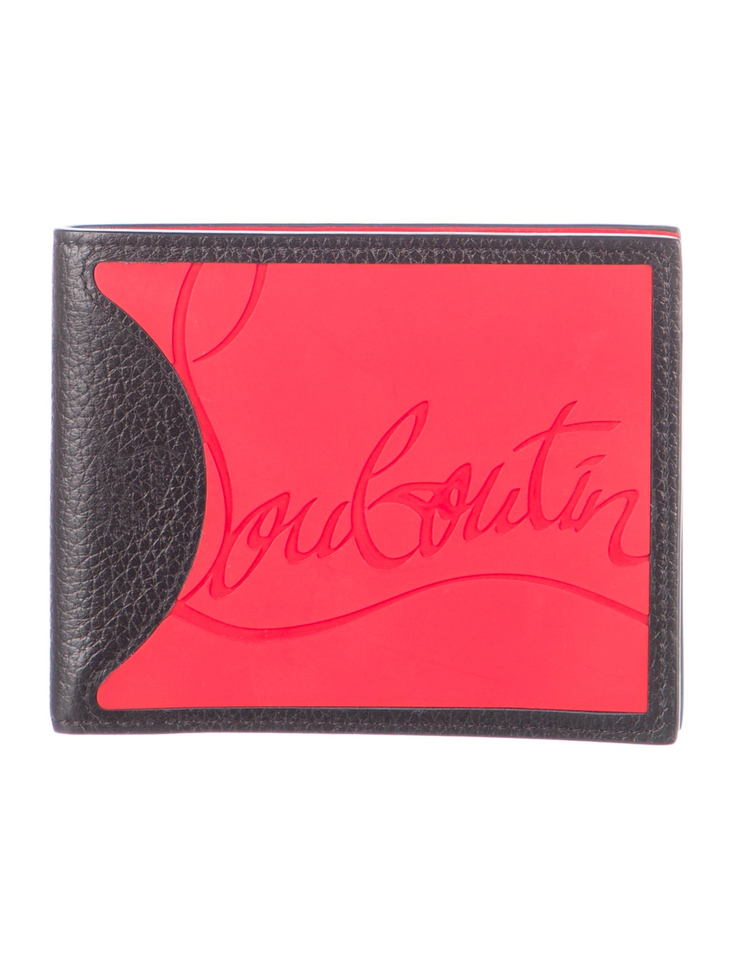 Christian Louboutin Leather Colorblock Pattern Bifold Wallet