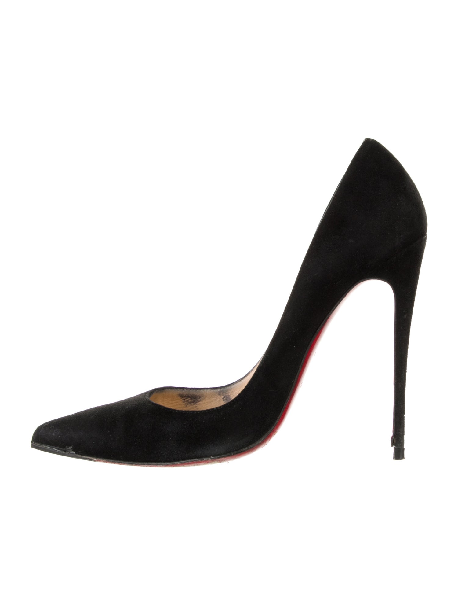 Christian Louboutin Suede D'Orsay Pumps