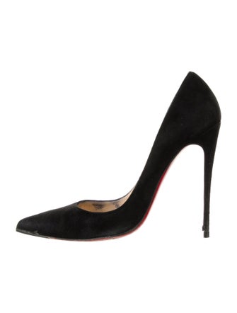 Christian Louboutin Suede D'Orsay Pumps