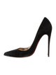 Christian Louboutin Suede D'Orsay Pumps