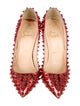 Christian Louboutin Spike Accents Patent Leather Pumps
