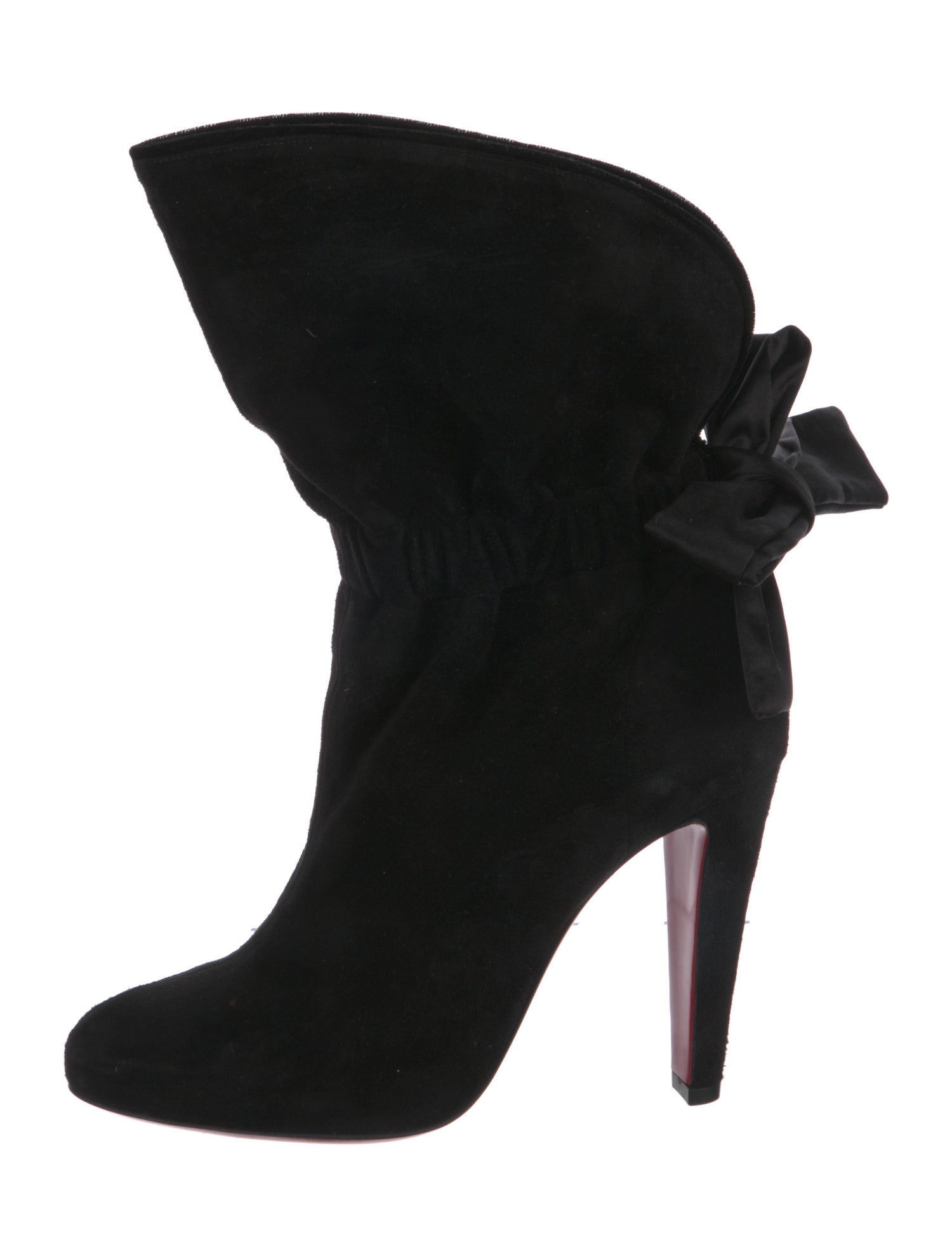 Christian Louboutin Vintage Suede Lace-Up Boots