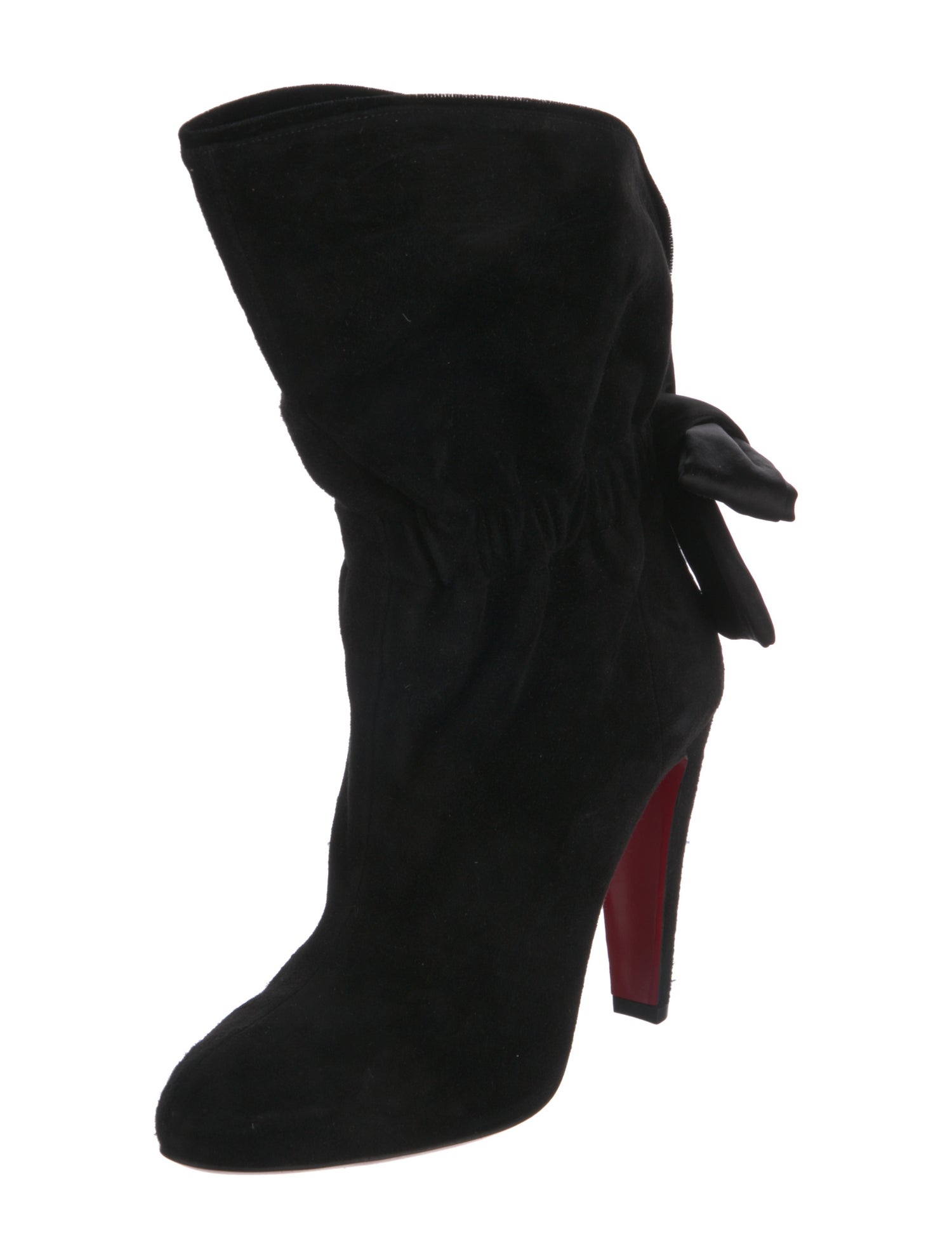 Christian Louboutin Vintage Suede Lace-Up Boots