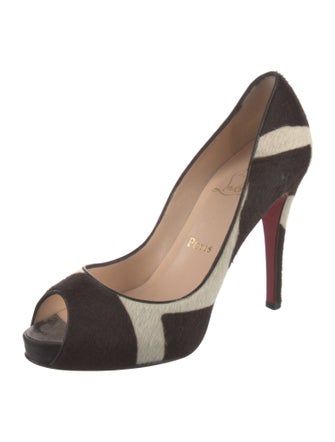 Christian Louboutin Ponyhair Printed Pumps