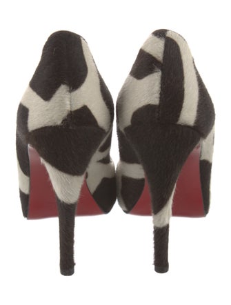 Christian Louboutin Ponyhair Printed Pumps