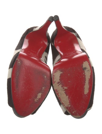 Christian Louboutin Ponyhair Printed Pumps