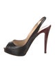 Christian Louboutin Leather Slingback Pumps