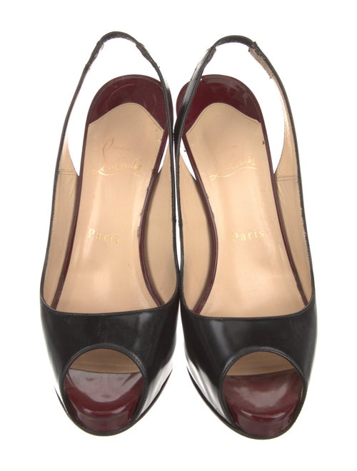 Christian Louboutin Leather Slingback Pumps