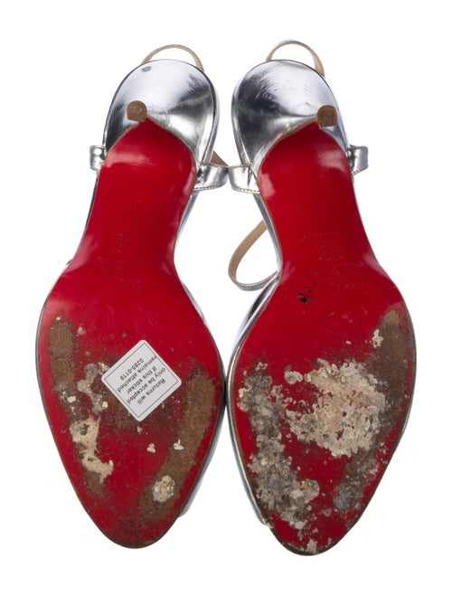 Christian Louboutin Patent Leather T-Strap Sandals