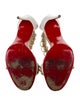 Christian Louboutin Leather Chain-Link Accents Sandals