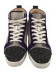 Christian Louboutin Spike Accents Canvas Sneakers