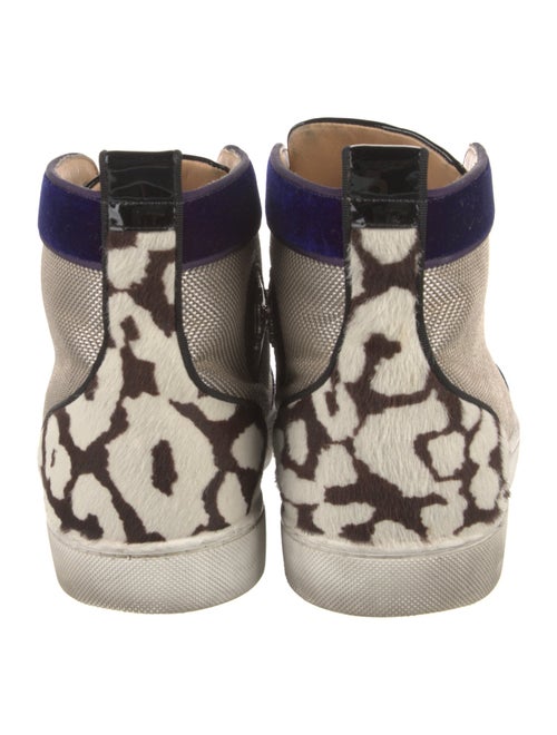 Christian Louboutin Spike Accents Canvas Sneakers