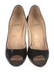 Christian Louboutin Patent Leather Glitter Accents Pumps