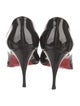 Christian Louboutin Patent Leather Glitter Accents Pumps