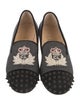 Christian Louboutin Spike Accents Wool Loafers