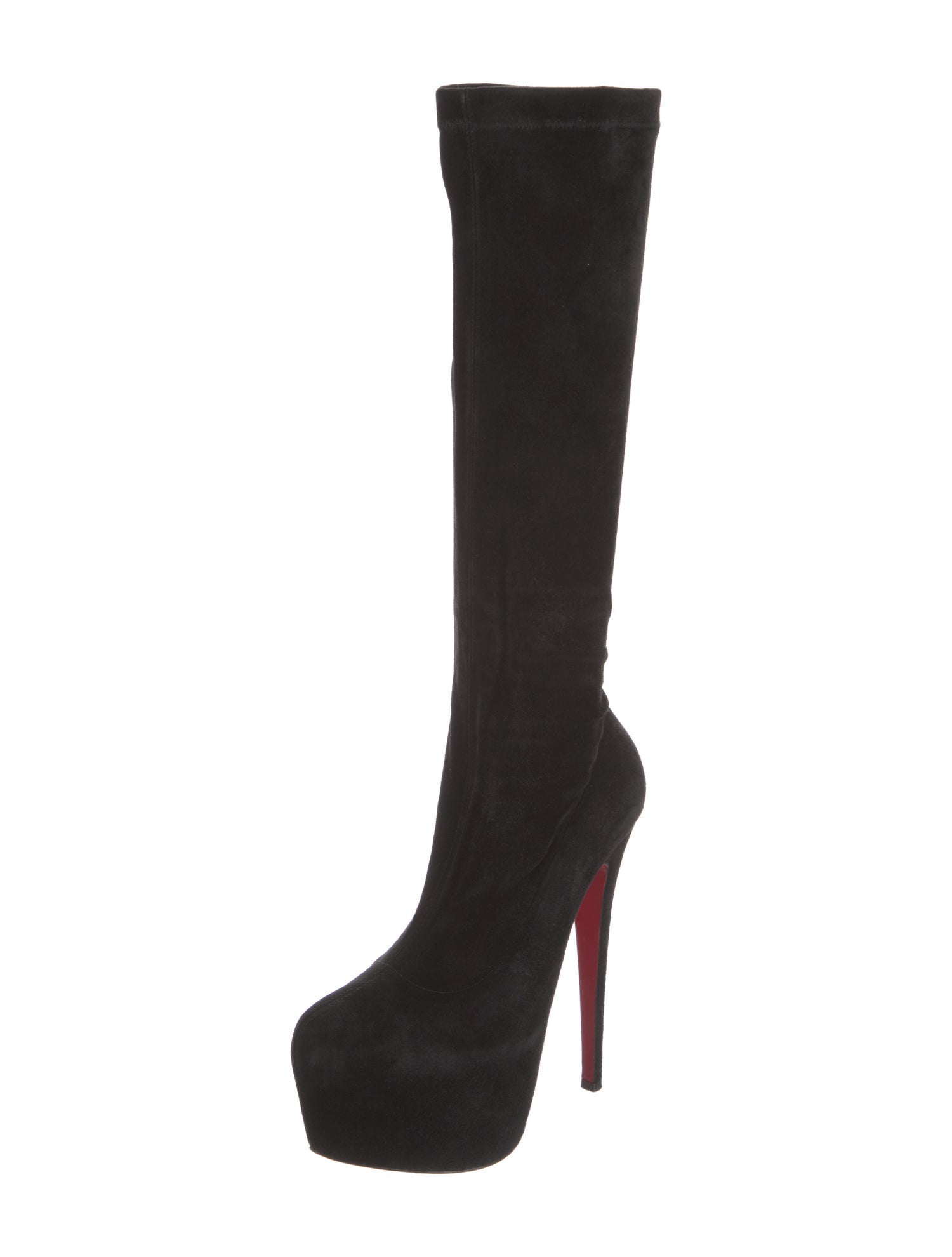 Christian Louboutin Suede Sock Boots