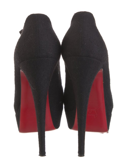 Christian Louboutin Wool Lace-Up Boots