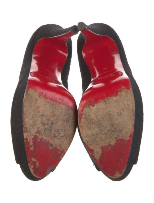 Christian Louboutin Wool Lace-Up Boots