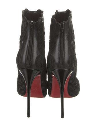 Christian Louboutin Suede Scalloped Accent Pumps