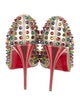 Christian Louboutin Spike Accents Patent Leather Pumps