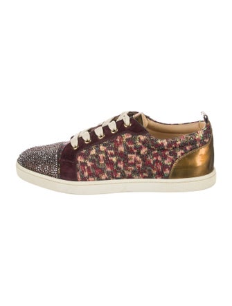 Christian Louboutin Suede Printed Sneakers