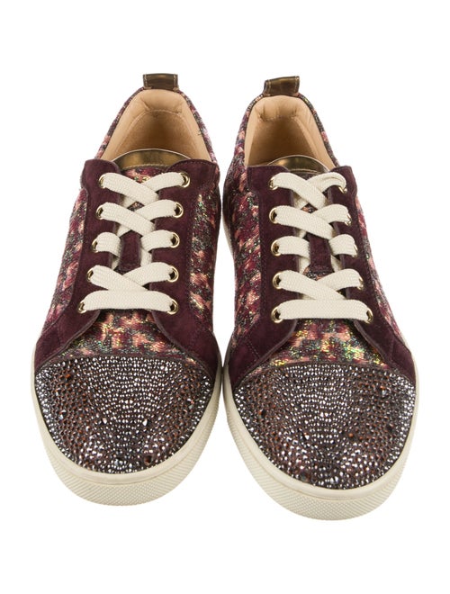 Christian Louboutin Suede Printed Sneakers