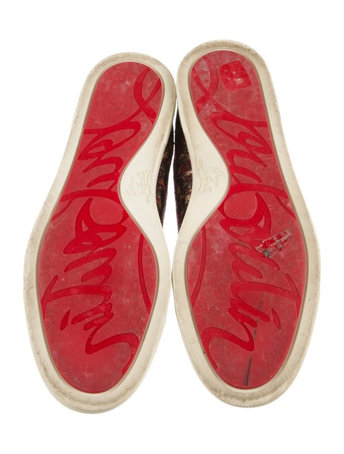 Christian Louboutin Suede Printed Sneakers
