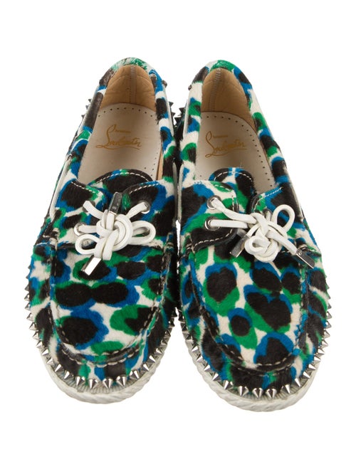 Christian Louboutin Rockstud Accents Ponyhair Sneakers