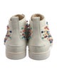 Christian Louboutin Spike Accents Leather Sneakers