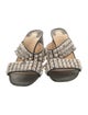 Christian Louboutin Leather Studded Accents Slides