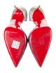 Christian Louboutin Glitter Glitter Accents D'Orsay Pumps
