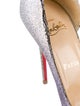 Christian Louboutin Glitter Glitter Accents D'Orsay Pumps