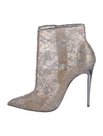 Christian Louboutin Lace Printed Boots