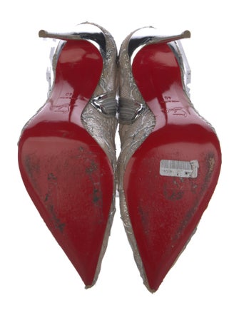 Christian Louboutin Lace Printed Boots