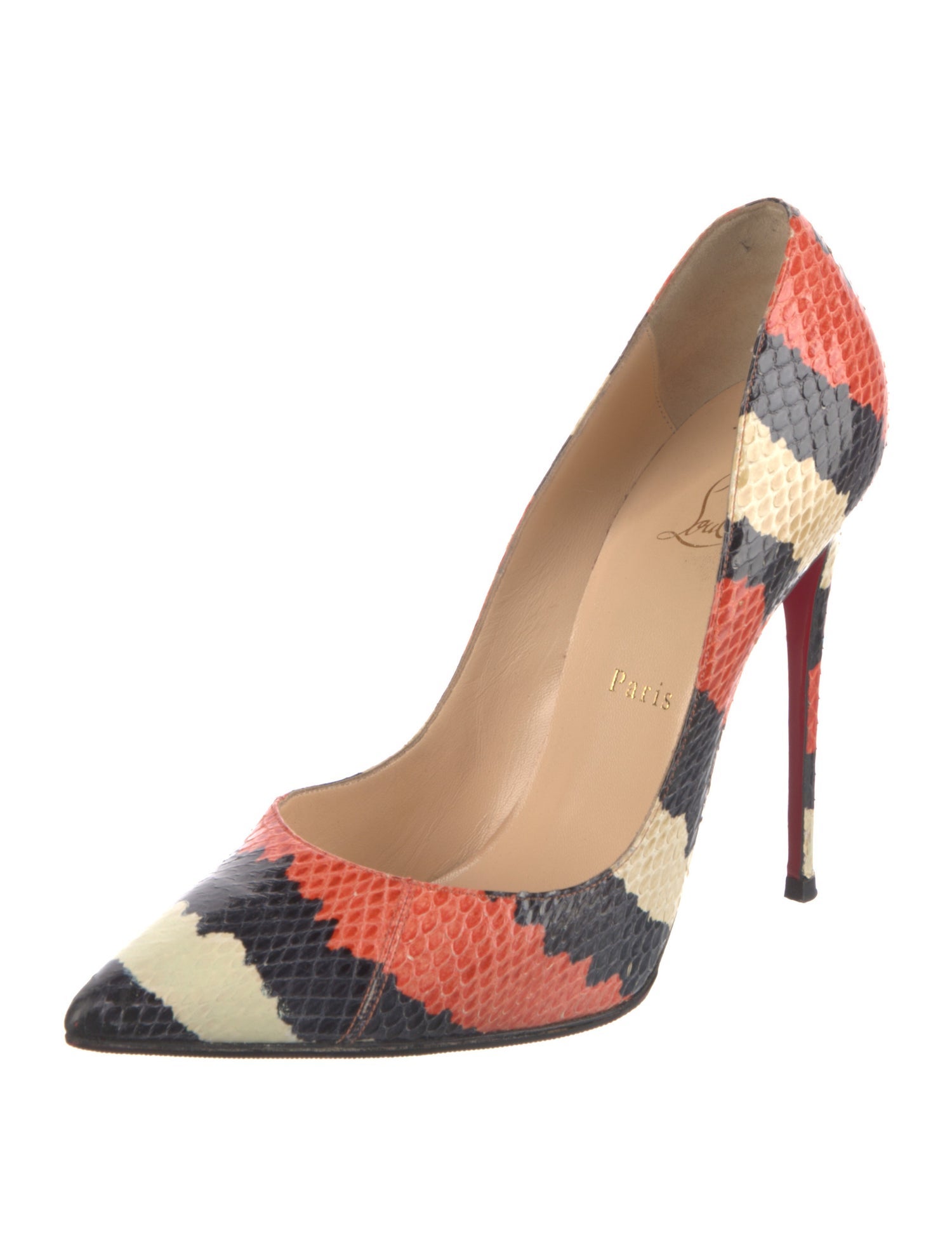 Christian Louboutin Snakeskin Printed Sandals