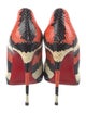 Christian Louboutin Snakeskin Printed Sandals