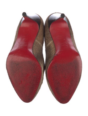 Christian Louboutin Ponyhair Tassel Accents Pumps