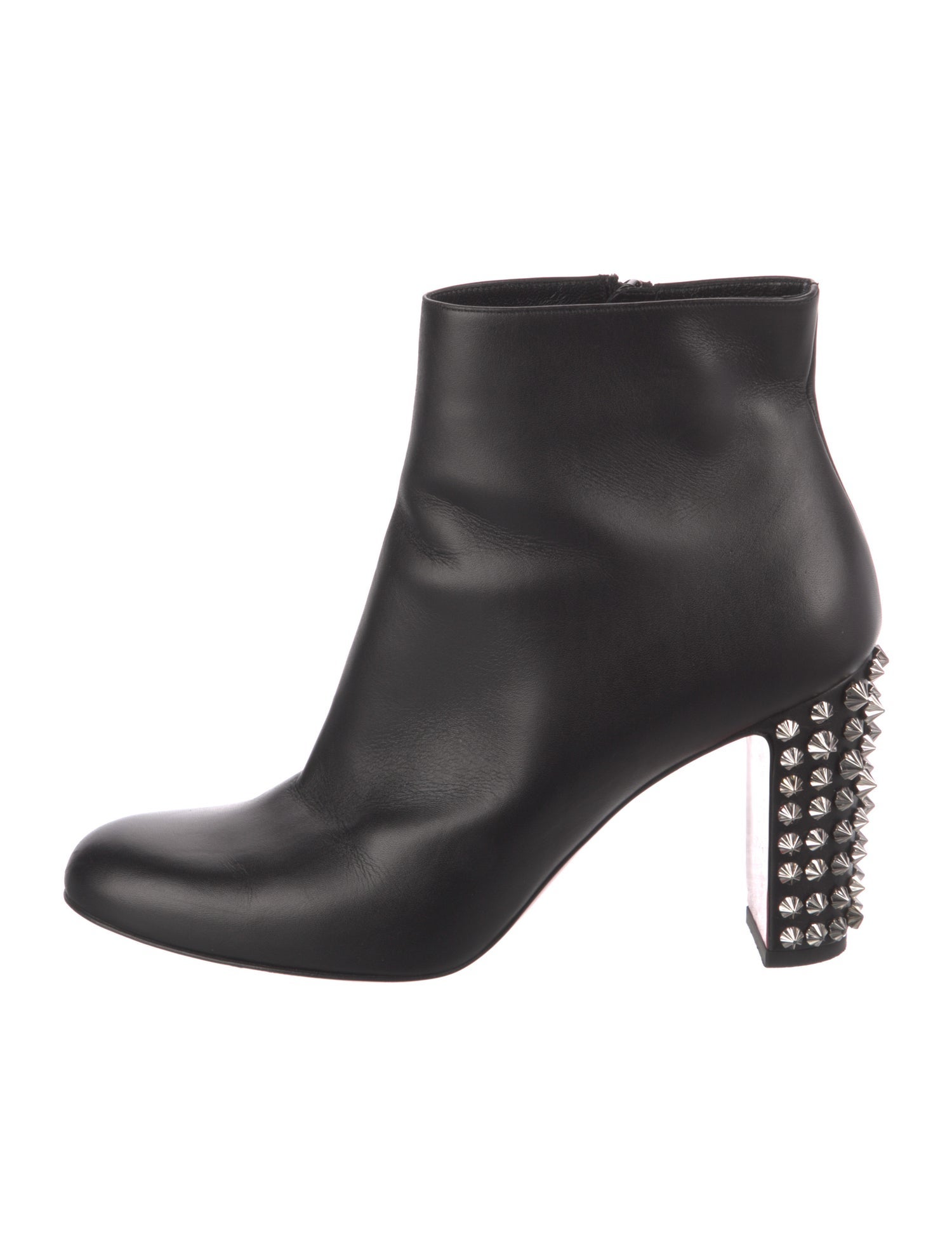 Christian Louboutin Spike Accents Leather Boots